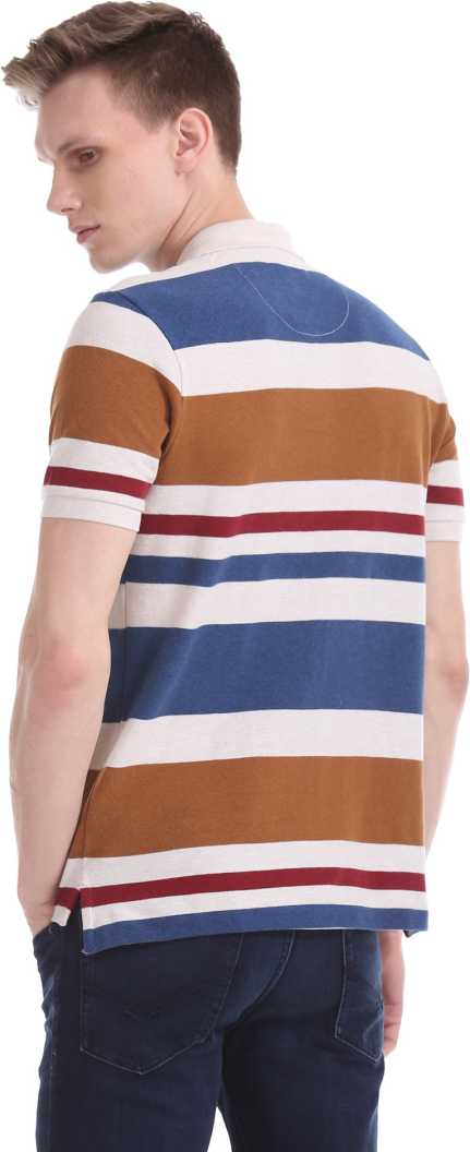 U.S. Polo Assn. Men Striped Casual Wear T-Shirt